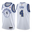 Golden State Warriors Quinn Cook #4 White Classic Stitched Jersey