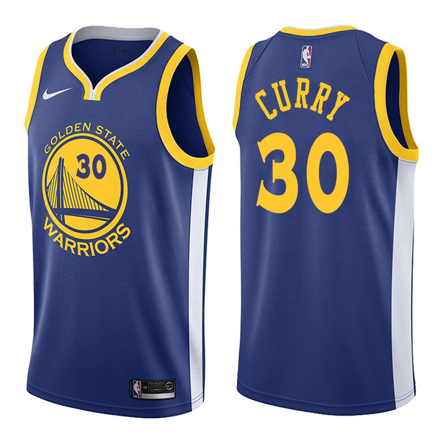 Golden State Warriors Stephen Curry #30 Blue Icon Stitched Jersey