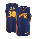 Stephen Curry Warriors #30 Throwback Blue Stitched Jersey