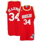 Hakeem Olajuwon Rockets #34 Red  HWC Throwback Stitched Jersey