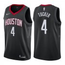 Houston Rockets P.J. Tucker #4 Black Statement Stitched Jersey