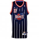 Yao Ming Rockets #11 HWC Navy Blue Stitched Jersey