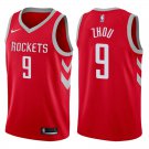 Rockets Zhou Qi Red Icon Stitched Jersey