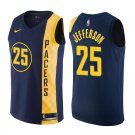 Indiana Pacers Al Jefferson #25 Navy City Edition Stitched Jersey