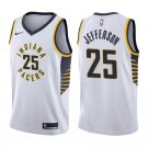Indiana Pacers Al Jefferson #25 White Stitched Jersey