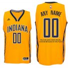 2017 Mens Indiana Pacers Alternate Gold Custom Stitched Jersey