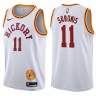 Indiana Pacers Domantas Sabonis #11 White Classic Stitched Jersey