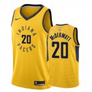 Indiana Pacers Doug McDermott #20 Gold Statement Stitched Jersey