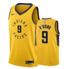 Indiana Pacers Kyle O'Quinn #9 Gold Statement Stitched Jersey