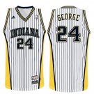 Paul George Pacers White Stripe Hardwood Classic Stitched Jersey