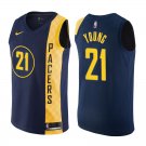 Indiana Pacers Thaddeus Young #21 Navy City Edition Stitched Jersey