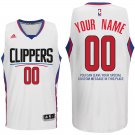 2017 Mens Los Angeles Clippers Home White Custom Stitched Jersey