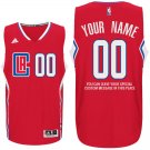 2017 Mens Los Angeles Clippers Road Red Custom Stitched Jersey