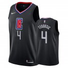 Los Angeles Clippers Milos Teodosic #4 Black Statement Stitched Jersey