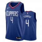 Los Angeles Clippers Milos Teodosic #4 Blue Icon Stitched Jersey