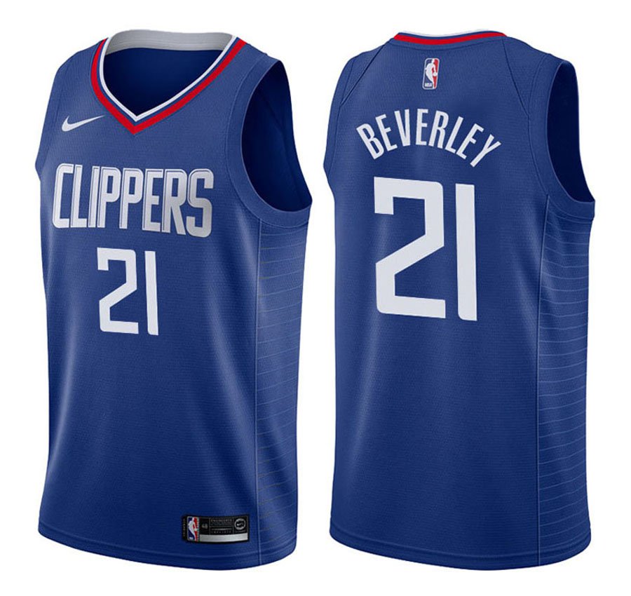 Los Angeles Clippers Patrick Beverley #21 Blue Icon Stitched Jersey