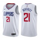 Los Angeles Clippers Patrick Beverley #21 White Stitched Jersey