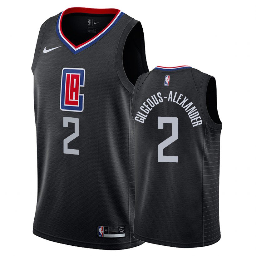 Los Angeles Clippers Shai Gilgeous-Alexander #2 Black Statement Jersey