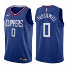 Los Angeles Clippers Sindarius Thornwell #0 Blue Icon Stitched Jersey