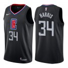 Los Angeles Clippers Tobias Harris #34 Black Statement Stitched Jersey