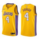Los Angeles Lakers Alex Caruso #4 Gold Icon Stitched Jersey