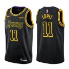 Los Angeles Lakers Brook Lopez #11 Black City Edition Stitched Jersey