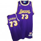 Dennis Rodman Lakers #73 Throwback Purple Stitched Jersey