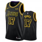 Los Angeles Lakers Isaac Bonga #17 Black City Stitched Jersey