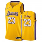 Los Angeles Lakers LeBron James #23 Gold Icon Stitched Jersey
