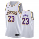 Los Angeles Lakers LeBron James #23 White 2018-19 Stitched Jersey