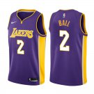 Los Angeles Lakers Lonzo Ball #2 Purple Statement Stitched Jersey