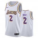 Los Angeles Lakers Lonzo Ball #2 White 2018-19 Stitched Jersey