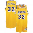 Magic Johnson Lakers #32 Hardwood Classics Gold Stitched Jersey