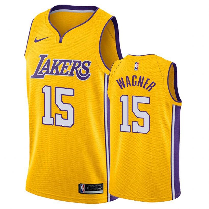 Los Angeles Lakers Moritz Wagner #15 Yellow Icon Edition Jersey