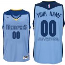 2017 Mens Memphis Grizzlies Alternate Light Blue Custom Jersey