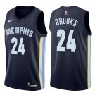 Memphis Grizzlies Dillon Brooks #24 Navy Icon Stitched Jersey