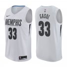 Memphis Grizzlies Marc Gasol #33 White City Edition Stitched Jersey