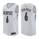 Memphis Grizzlies Mario Chalmers #6 White City Edition Stitched Jersey