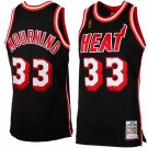 Alonzo Mourning Miami Heat #33 Throwback Black Stitched Jersey