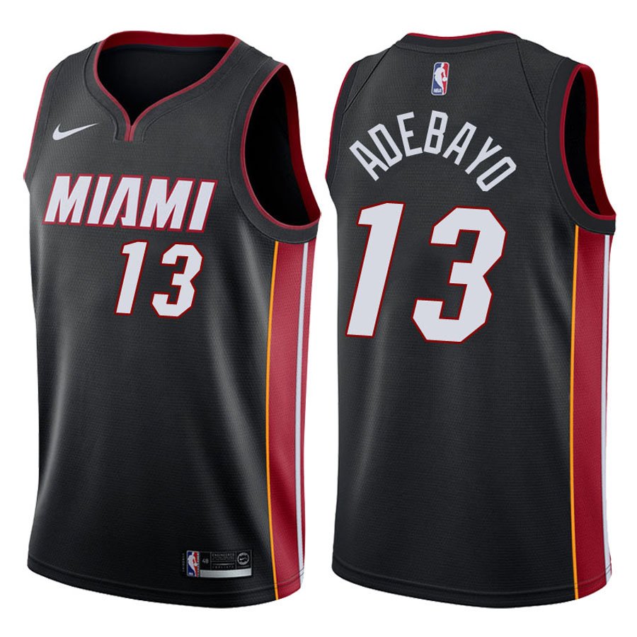 Miami Heat Bam Adebayo #13 Black Icon Stitched Jersey