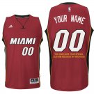 2017 Mens Miami Heat Alternate Red Custom Stitched Jersey