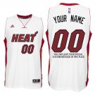 2017 Mens Miami Heat Home White Custom Stitched Jersey