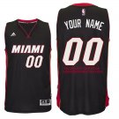 2017 Mens Miami Heat Road Black Custom Stitched Jersey