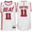 Dion Waiters Heat #11 White Hardwood Classic Stitched Jersey
