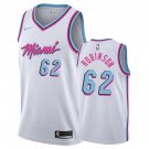 Miami Heat Duncan Robinson #62 White City Stitched Jersey
