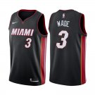 Miami Heat Dwyane Wade #3 Black Icon Edition Stitched Jersey