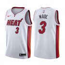 Miami Heat Dwyane Wade #3 White Stitched Jersey