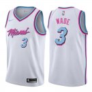 Miami Heat Dwyane Wade #3 White City Edition Stitched Jersey