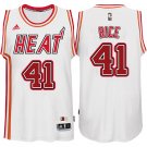 Glen Rice Heat #41 White Hardwood Classic Stitched Jersey