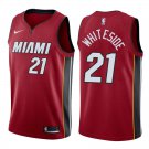 Miami Heat Hassan Whiteside #21 Red Statement Stitched Jersey